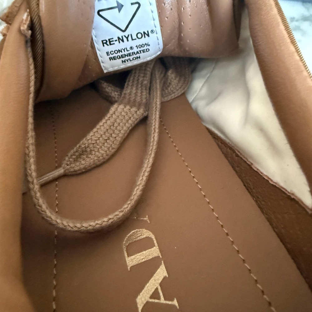 Prada Milano 2EE442 Men Brown Suede & Fabric Low Top Sneakers Trainers Sz UK 9 - Picture 14 of 16